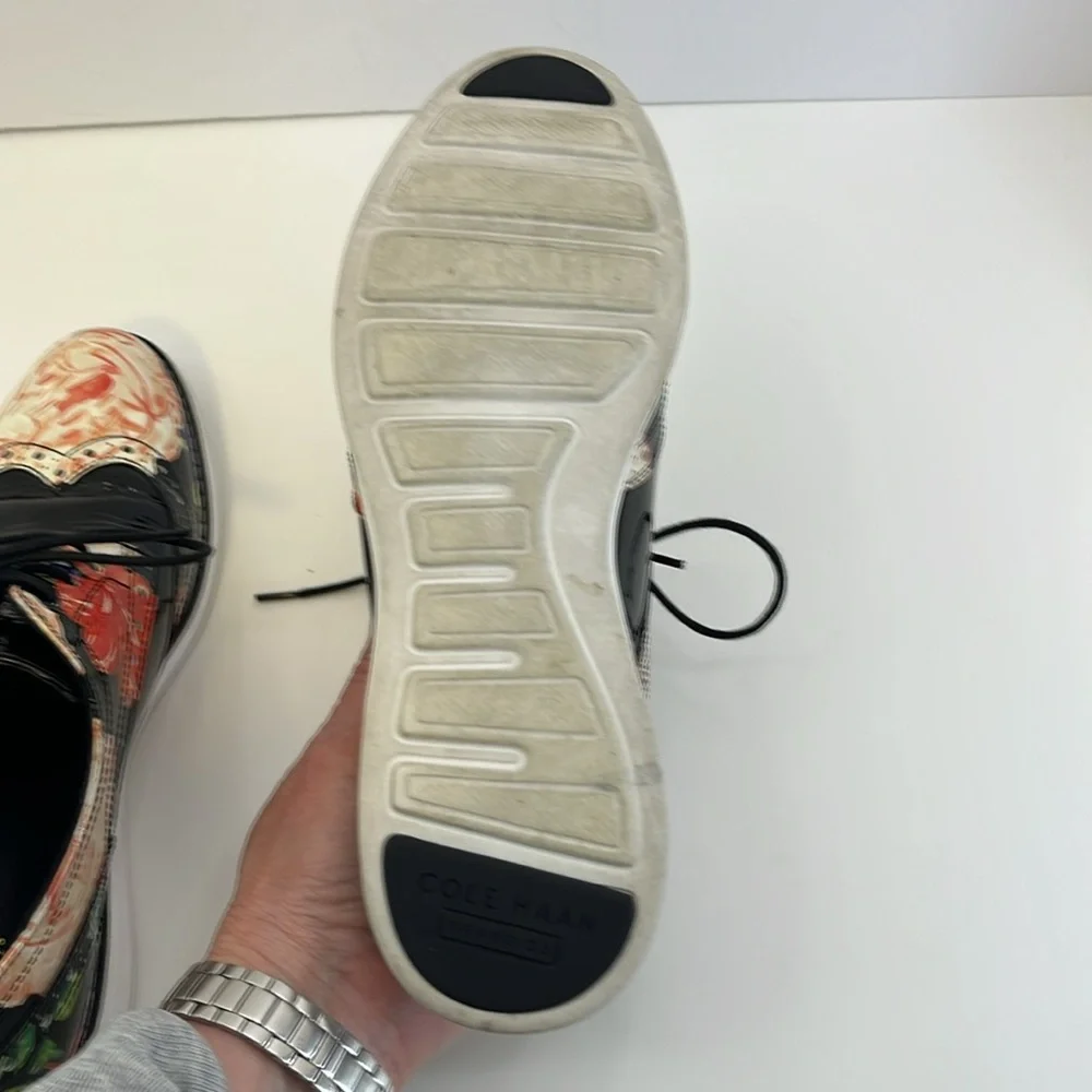 Cole Haan Original Grand w/ Tip Floral Print Lace-Up Oxford Shoes Women’s size 7 - Picture 12 of 16